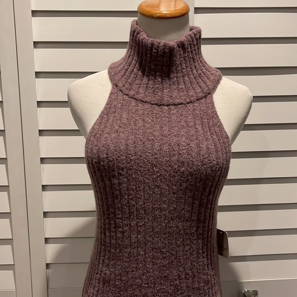 Free People NWT Claude Dress in Brandy Wine Combo. - Picture 5 of 11